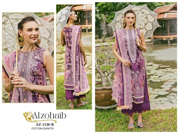 ALZOHAIB AZ 1130 B PAKISTANI COTTON SUITS