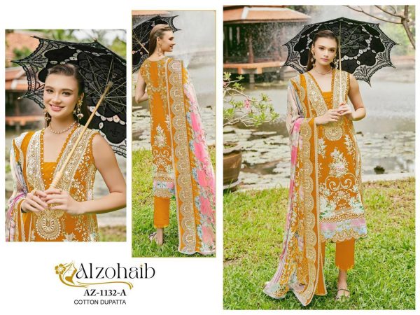 ALZOHAIB AZ 1132 A PAKISTANI COTTON SUITS