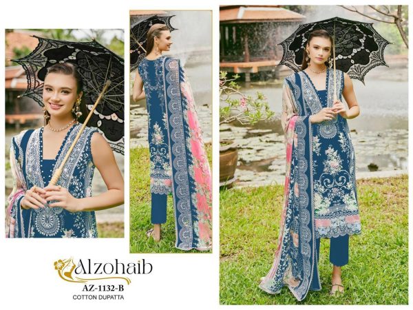 ALZOHAIB AZ 1132 B PAKISTANI COTTON SUITS