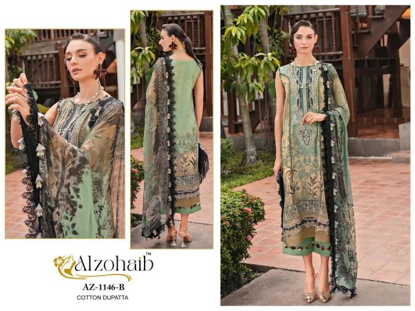 ALZOHAIB AZ 1146 B PAKISTANI COTTON SUITS