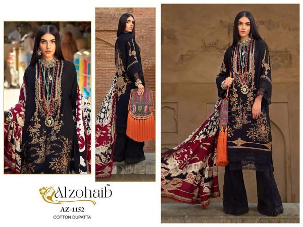 ALZOHAIB AZ 1152 PAKISTANI COTTON SUITS