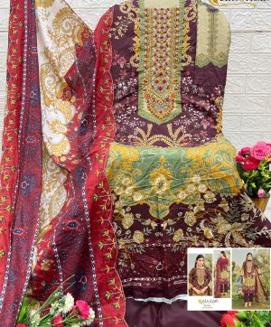 ALZOHAIB AZ 1155 COTTON PAKISTANI SUITS