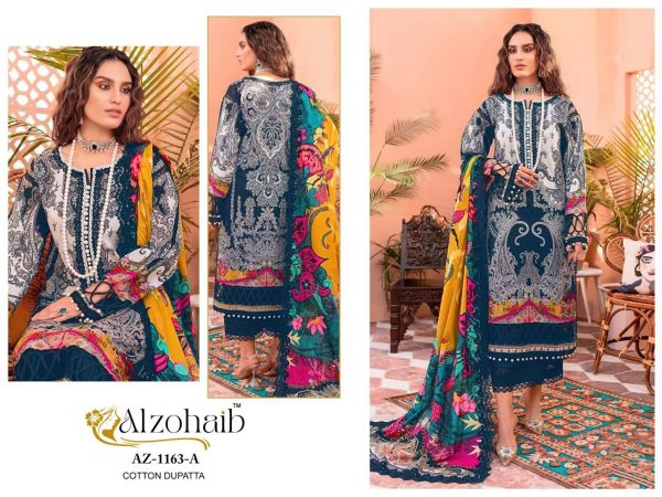 ALZOHAIB AZ 1163 A PAKISTANI COTTON SUITS