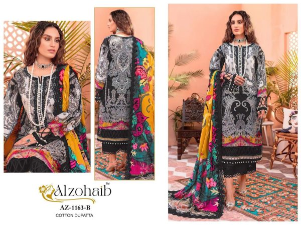 ALZOHAIB AZ 1163 B PAKISTANI COTTON SUITS