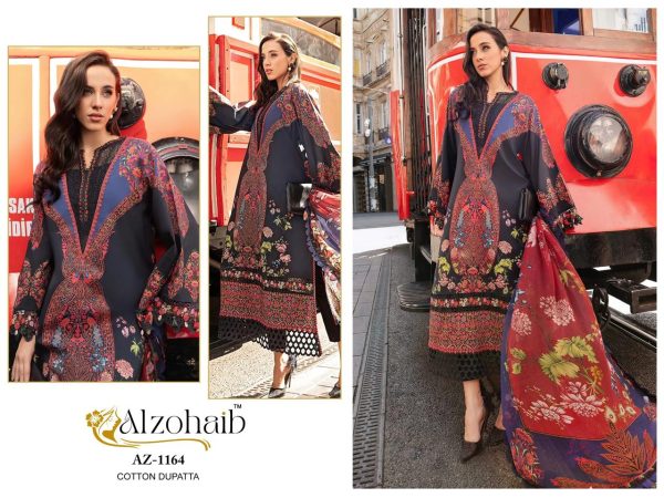 ALZOHAIB AZ 1164 PAKISTANI COTTON SUITS