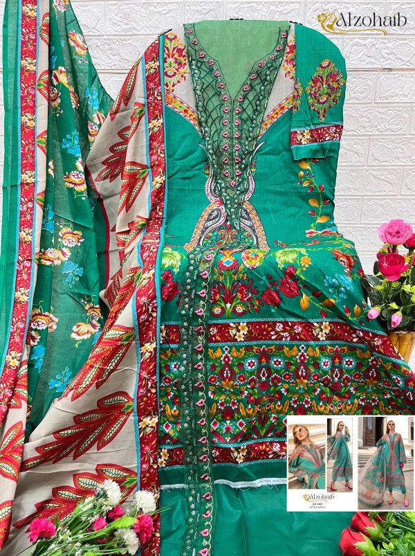 ALZOHAIB AZ 1165 PAKISTANI COTTON SUITS