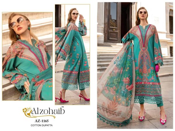 ALZOHAIB AZ 1165 PAKISTANI COTTON SUITS