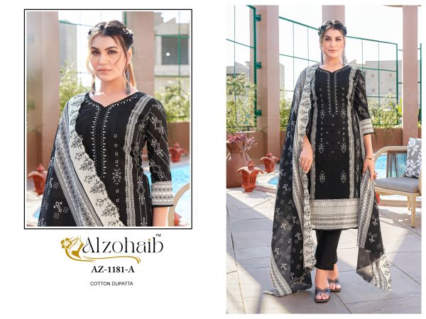 ALZOHAIB AZ 1181 A PAKISTANI COTTON SUITS