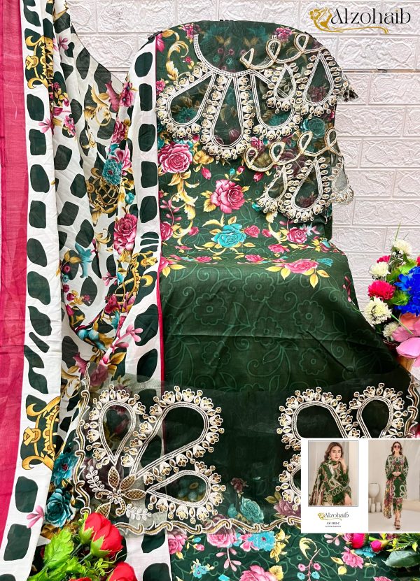 ALZOHAIB AZ 1182 C PAKISTANI COTTON SUITS