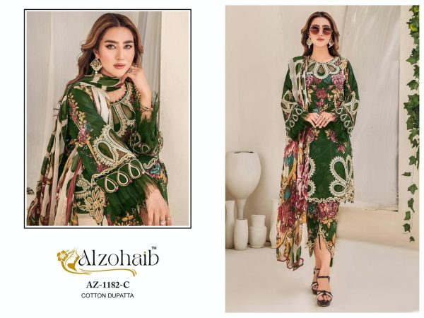 ALZOHAIB AZ 1182 C PAKISTANI COTTON SUITS