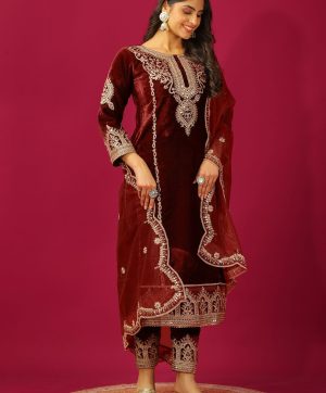 ZEEL FASHION ZF 5003 B DESIGNER VELVET SUITS