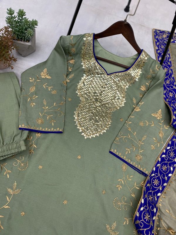 BE 311 DESIGNER CHINON SALWAR SUITS ONLINE