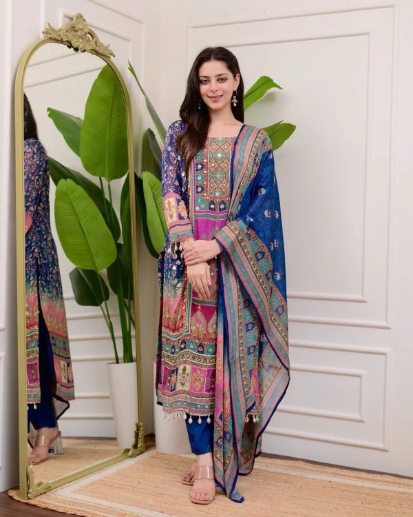 BE 316 DESIGNER CHINON SALWAR SUITS