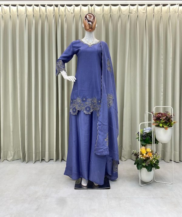 BE 317 B DESIGNER PLAZZO SUITS WHOLESALE