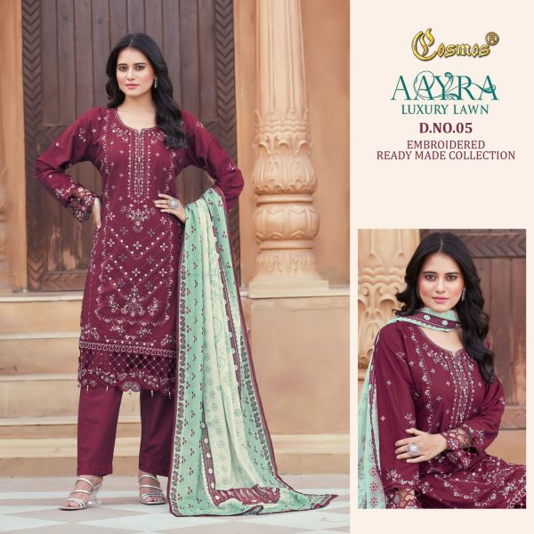 COSMOS AAYRA 05 B LUXURY LAWN READYMADE SUITS