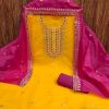 F 13 STUDIO CHANDERI CODDING WORK SUITS MATERIALS