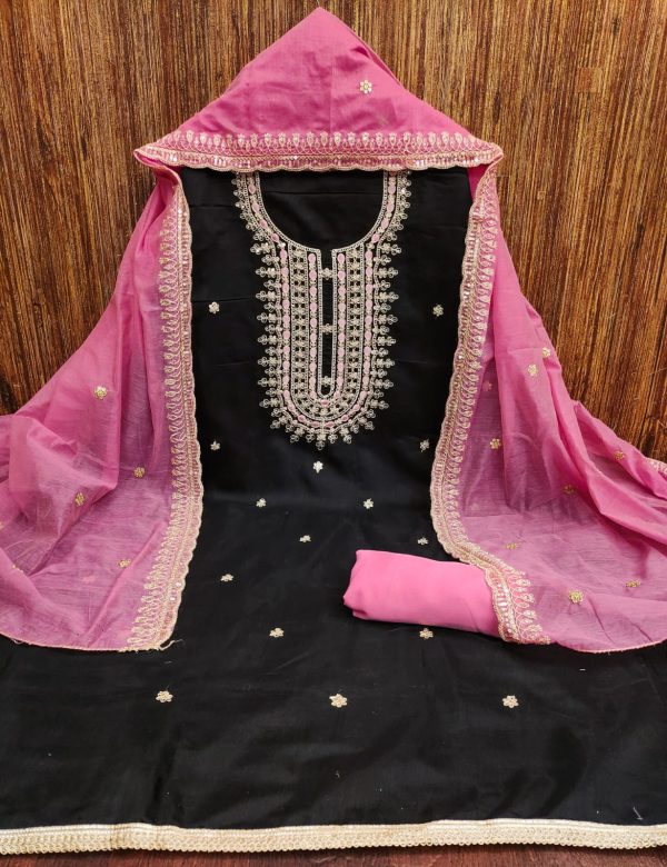 F 13 STUDIO CHANDERI CODDING WORK SUITS MATERIALS