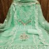 F 13 STUDIO ORGANZA SILK WORK SUITS MATERIALS