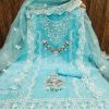 F 13 STUDIO ORGANZA SILK WORK SUITS MATERIALS