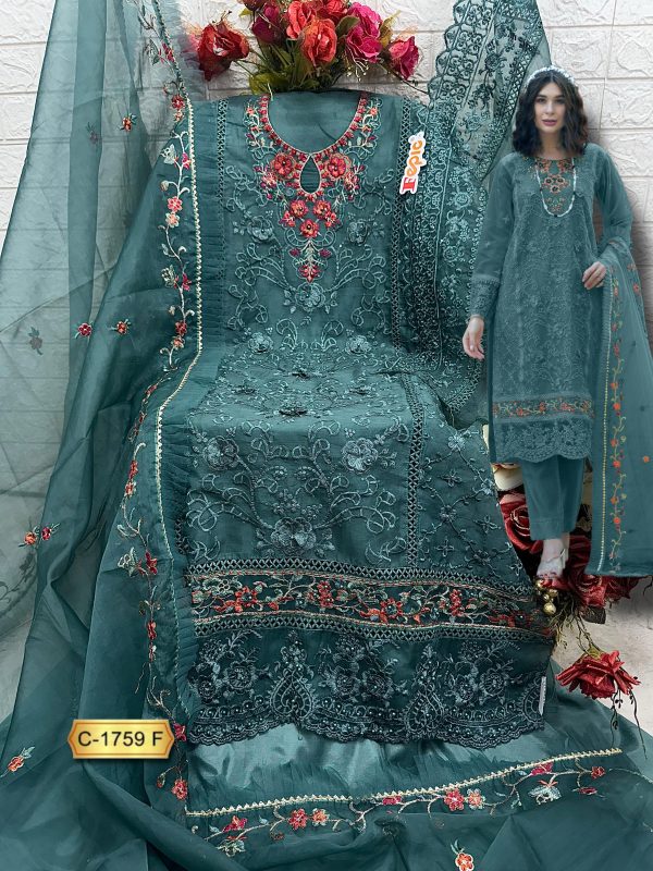 FEPIC C 1759 E F G ROSEMEEN PAKISTANI SUITS