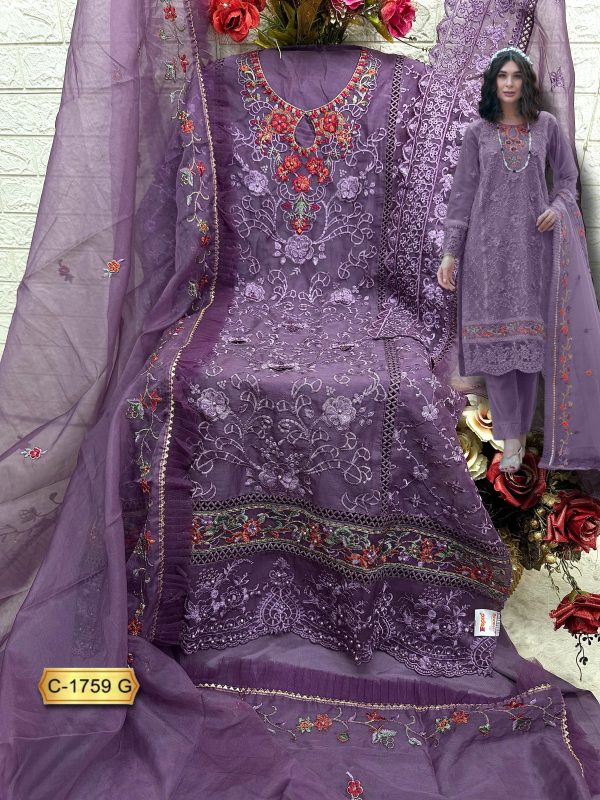 FEPIC C 1759 E F G ROSEMEEN PAKISTANI SUITS