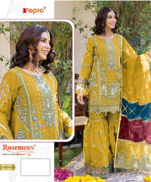 FEPIC C 1814 B ROSEMEEN PAKISTANI SALWAR SUITS