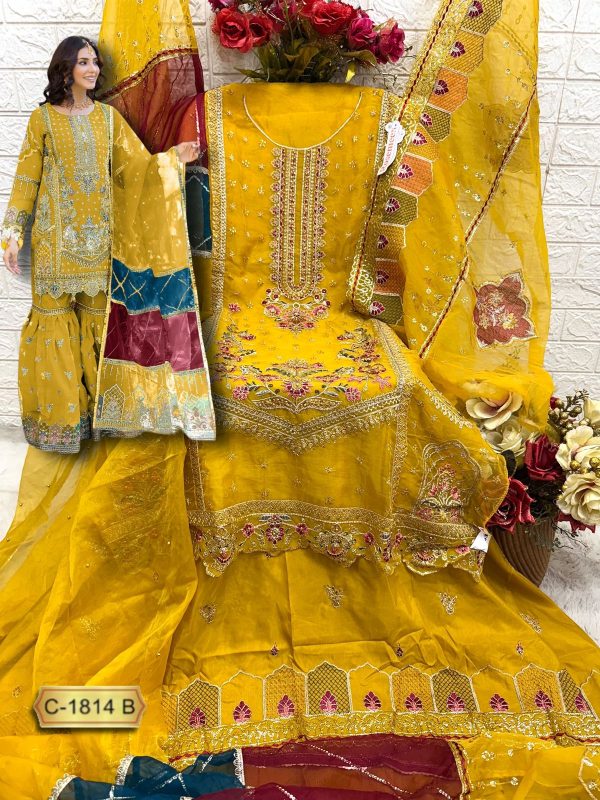 FEPIC C 1814 B ROSEMEEN PAKISTANI SALWAR SUITS