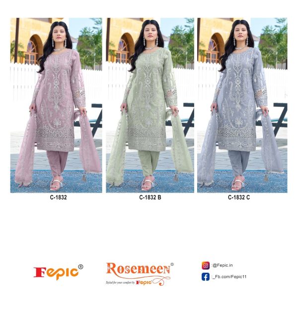 FEPIC C 1832 ROSEMEEN SALWAR SUITS WHOLESALE