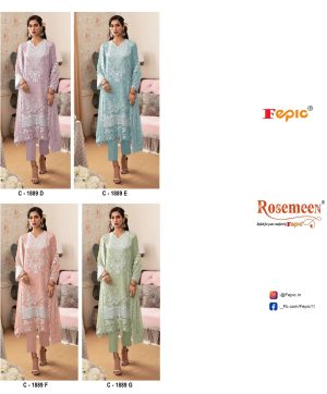 FEPIC C 1889 D E F G ROSEMEEN SALWAR SUITS