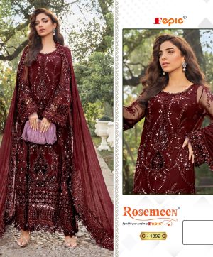 FEPIC C 1892 C ROSEMEEN PAKISTANI SUITS IN INDIA