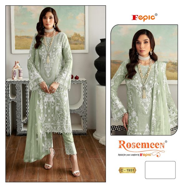 FEPIC C 1931 ROSEMEEN PAKISTANI SUITS IN INDIA