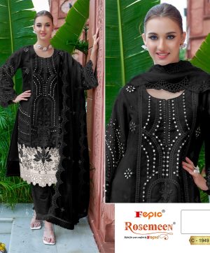 FEPIC C 1949 B ROSEMEEN SALWAR SUITS WHOLESALE