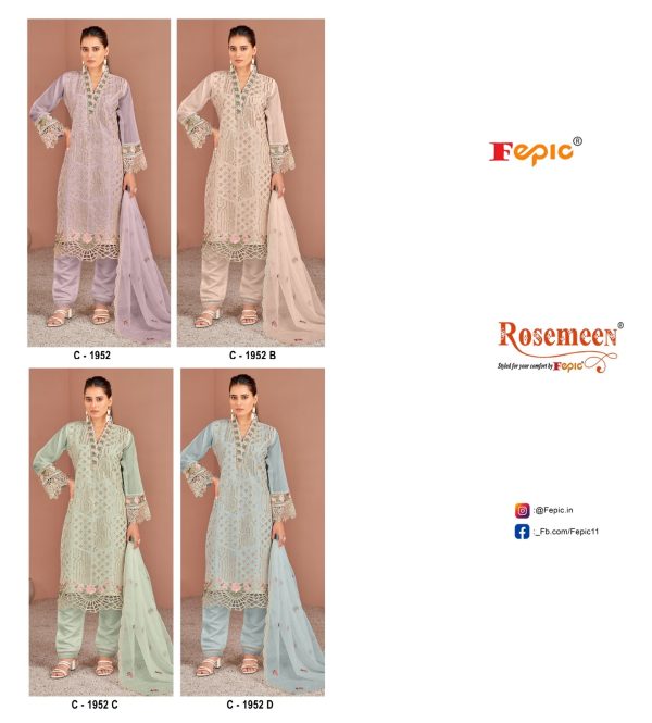 FEPIC C 1952 ROSEMEEN SALWAR SUITS IN INDIA