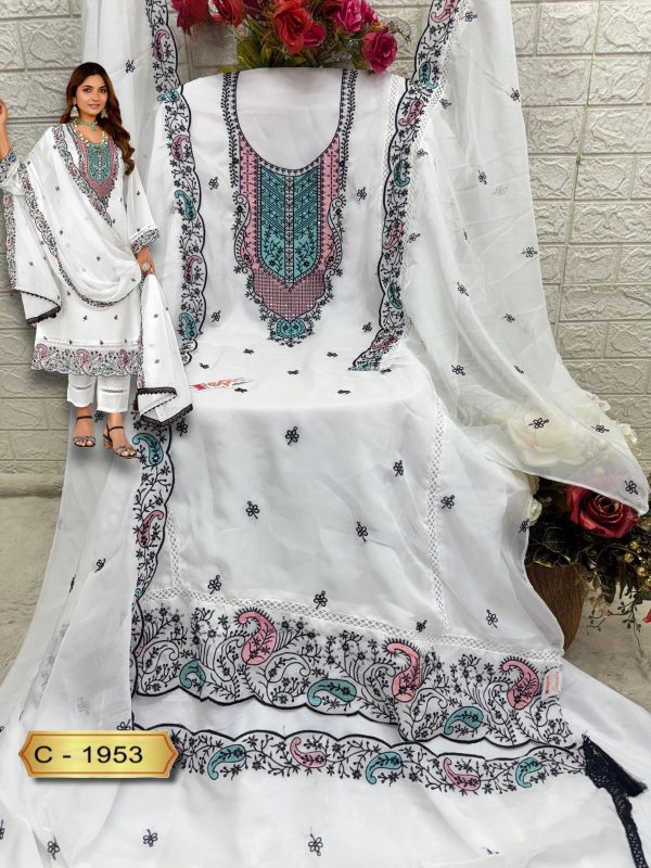 FEPIC C 1953 ROSEMEEN PAKISTANI SUITS WHOLESALE