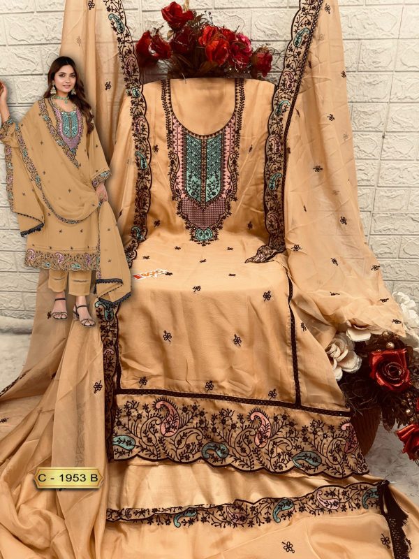 FEPIC C 1953 ROSEMEEN PAKISTANI SUITS WHOLESALE