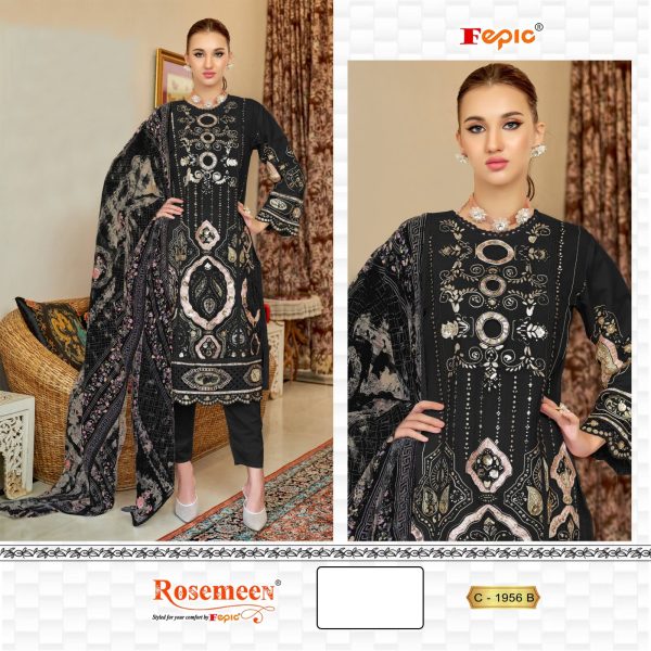 FEPIC C 1956 B ROSEMEEN PAKISTANI SUITS IN INDIA