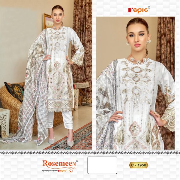 FEPIC C 1956 ROSEMEEN PAKISTANI SUITS IN INDIA