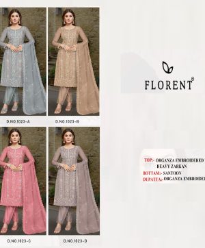 FLORENT 1023 A B C D PAKISTANI SALWAR SUITS