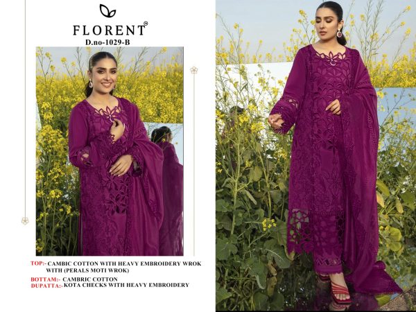 FLORENT 1029 B COTTON PAKISTANI SUITS IN INDIA