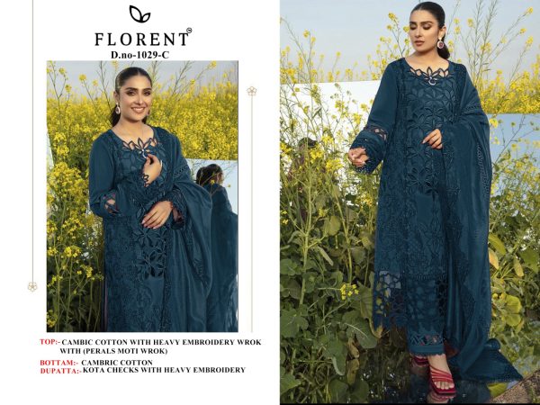 FLORENT 1029 C COTTON PAKISTANI SUITS IN INDIA