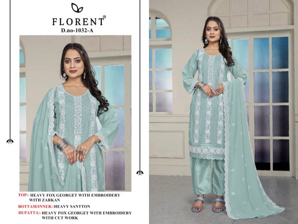 FLORENT 1032 A B C D PAKISTANI SUITS WHOLESALE