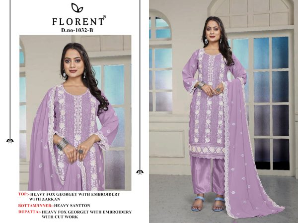 FLORENT 1032 A B C D PAKISTANI SUITS WHOLESALE