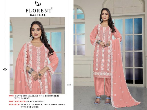 FLORENT 1032 A B C D PAKISTANI SUITS WHOLESALE