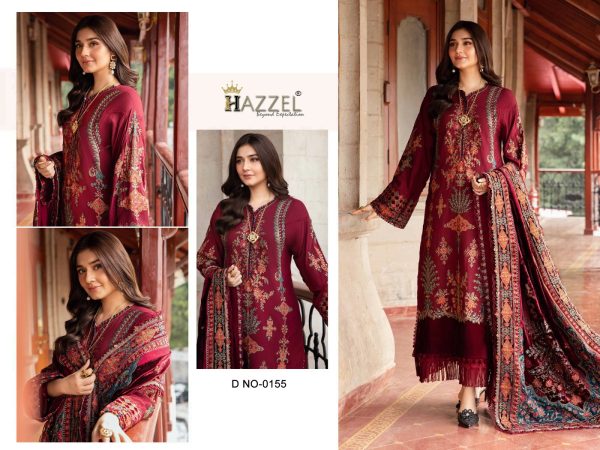 HAZZEL 0155 PAKISTANI RAYON SALWAR SUITS