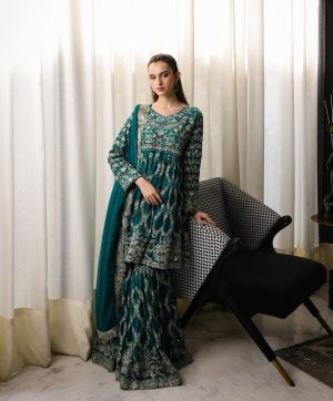 HK 1689 DESIGNER SHARARA SUITS WHOLESALE