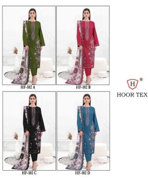 HOOR TEX HF 102 A B C D READYMADE SUITS WHOLESALE