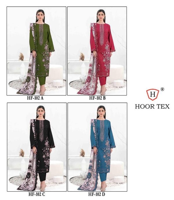 HOOR TEX HF 102 A B C D READYMADE SUITS WHOLESALE