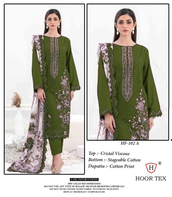 HOOR TEX HF 102 A B C D READYMADE SUITS WHOLESALE