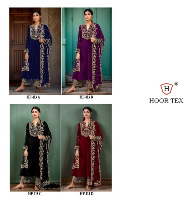 HOOR TEX HF 113 A B C D READYMADE SUITS