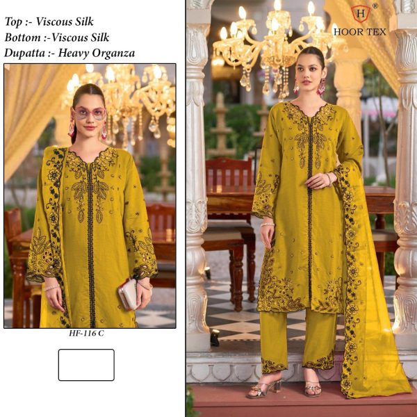 HOOR TEX HF 116 A B C D READYMADE SALWAR SUITS